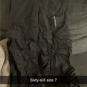 Black Sixty-siX Pants with Zipper Detail